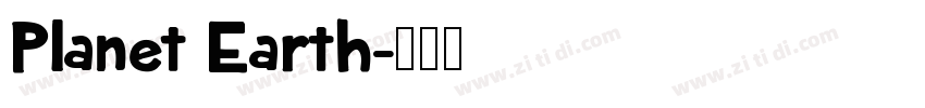 Planet Earth字体转换